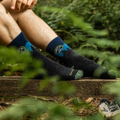 Men's Micro Crew ATC Micro Midweight Hiking Socks (Eclipse)