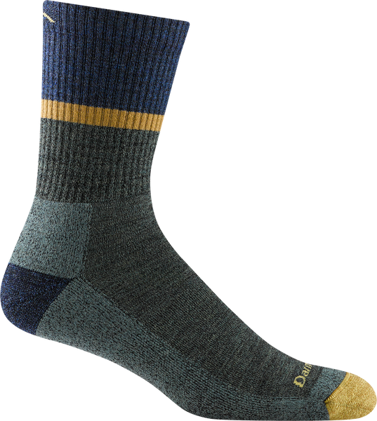 Men's Micro Crew Ranger Midweight Hiking Socks (Moss)