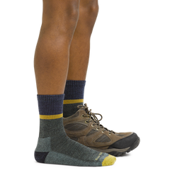 Men's Micro Crew Ranger Midweight Hiking Socks (Moss)