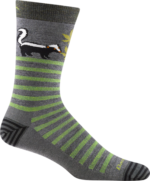 Men's Crew Animal Haus Lightweight Lifestyle Socks (Gray)