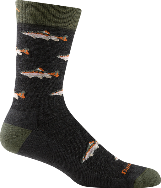 Men's Crew Spey Fly Lightweight Lifestyle Socks (Charcoal)