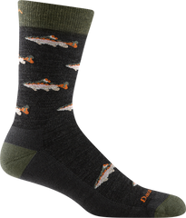 Men's Crew Spey Fly Lightweight Lifestyle Socks (Charcoal)