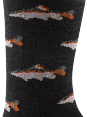 Men's Crew Spey Fly Lightweight Lifestyle Socks (Charcoal)