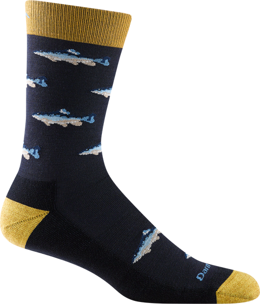 ZZ-NB_Men's Crew Spey Fly Lightweight Lifestyle Socks (Navy)