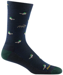 Men's Crew Duck Duck Moose Lightweight Lifestyle Socks (Eclipse)