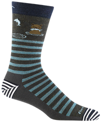 Men's Crew Animal Haus Lightweight Lifestyle Socks (Forest)