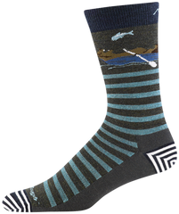 Men's Crew Animal Haus Lightweight Lifestyle Socks (Forest)