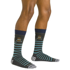 Men's Crew Animal Haus Lightweight Lifestyle Socks (Forest)