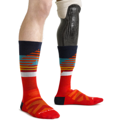 Men's Boot Lillehammer Nordic Lightweight Ski & Snowboard Socks (Red)