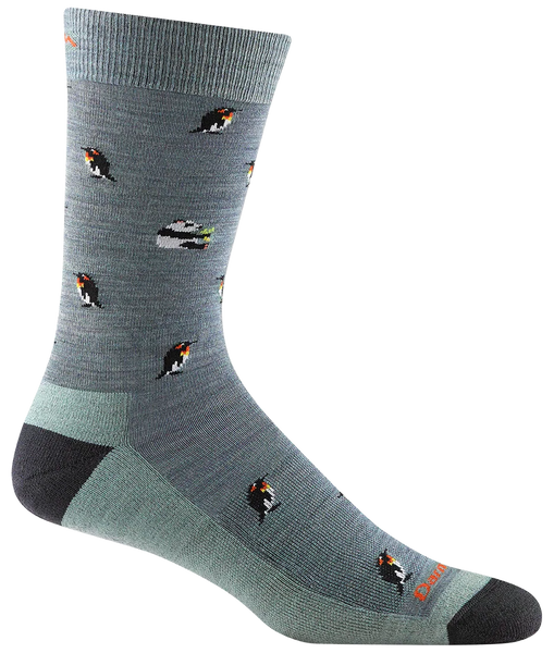 Men's Crew Panda-monium Lightweight Lifestyle Socks (Seafoam)