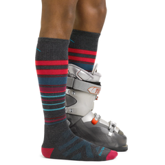 Men's Over-the-Calf Snowpack Midweight Ski & Snowboard Socks (Charcoal)