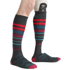 Men's Over-the-Calf Snowpack Midweight Ski & Snowboard Socks (Charcoal)