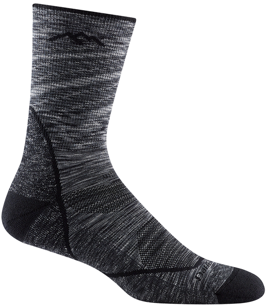 Men's Micro Crew Light Hiker Lightweight Hiking Socks (Space Gray)
