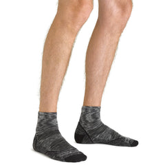 Men's Quarter Light Hiker Lightweight Hiking Socks (Space Gray)