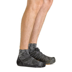 Men's Quarter Light Hiker Lightweight Hiking Socks (Space Gray)