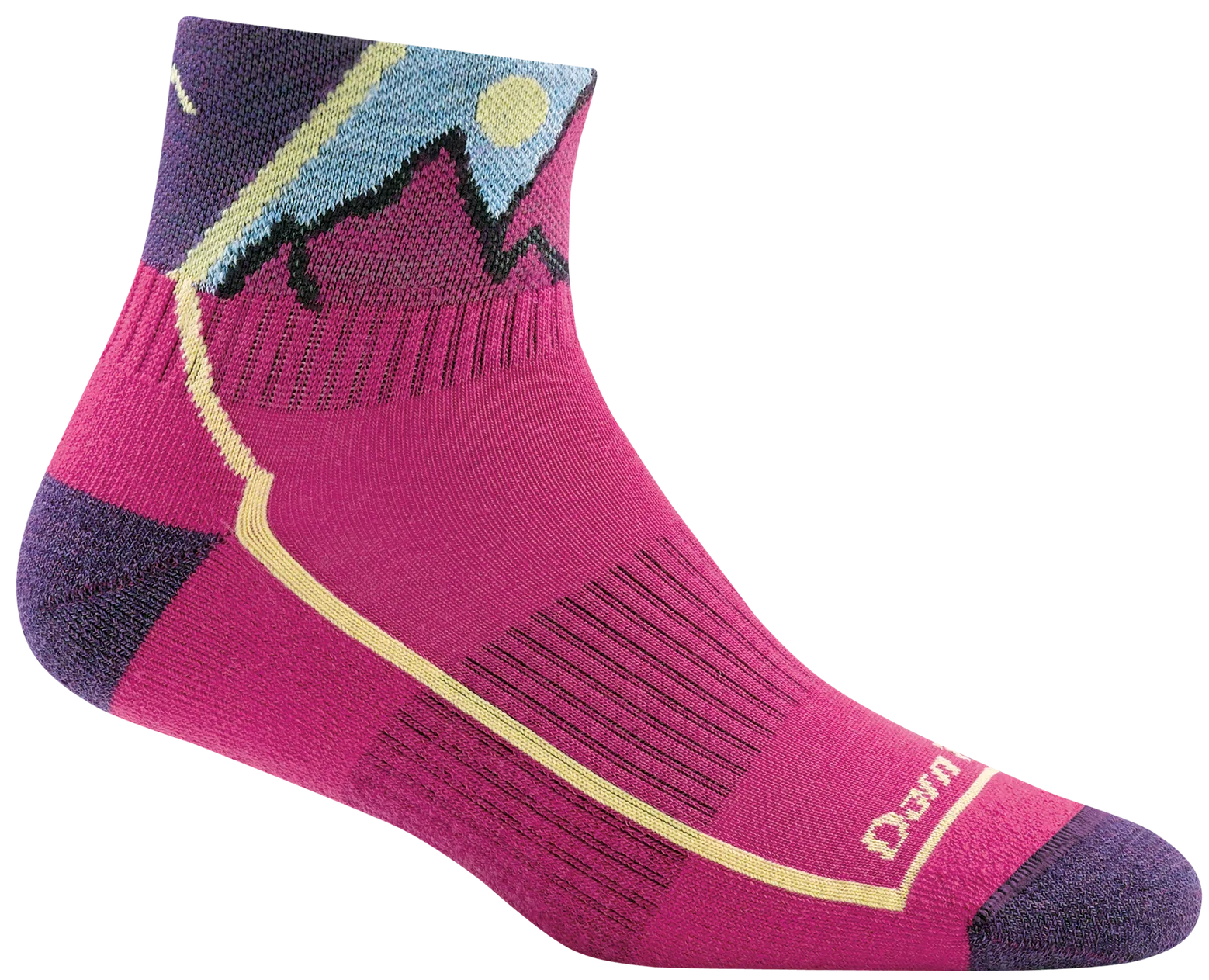ZZ-NA_Kid's Quarter Hiker Lightweight Hiking Socks (Pink)