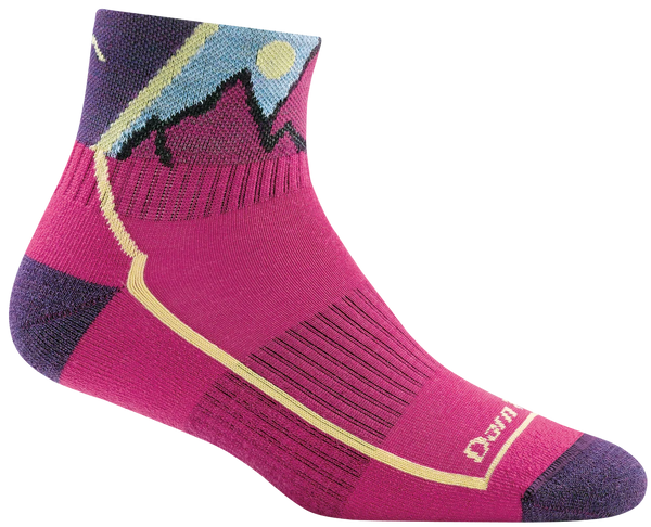 ZZ-NA_Kid's Quarter Hiker Lightweight Hiking Socks (Pink)