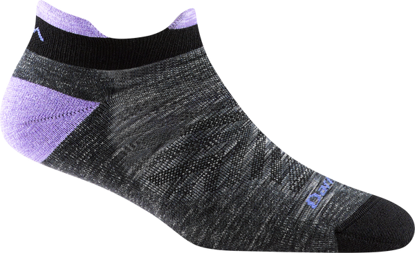 Women's No Show Tab Run Ultra-Lightweight Running Socks (Space Gray)