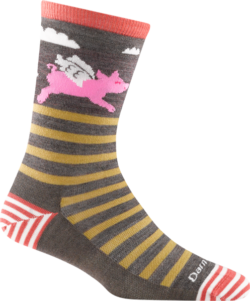 Women's Crew Animal Haus Lightweight Lifestyle Socks (Morel)