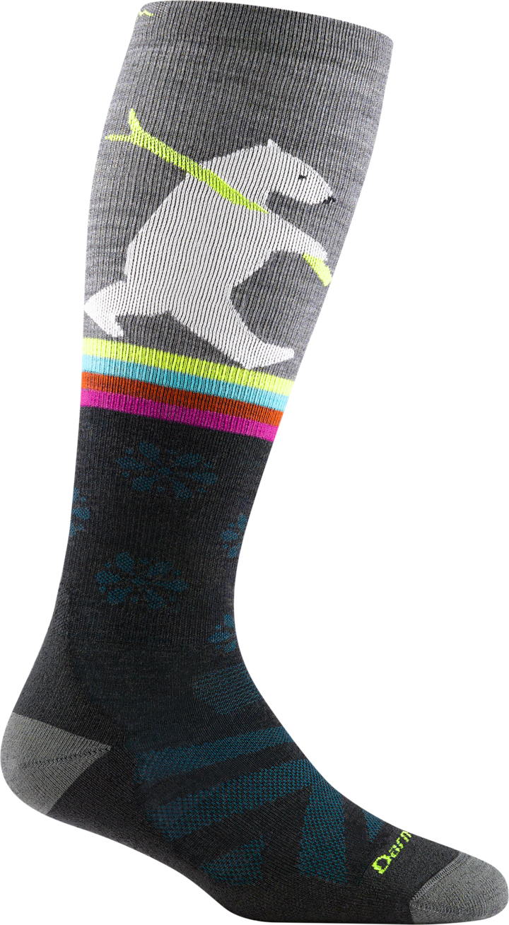 ZZ-NB_Women's Over-The-Calf Due North Midweight Ski & Snowboard Socks (Gray)