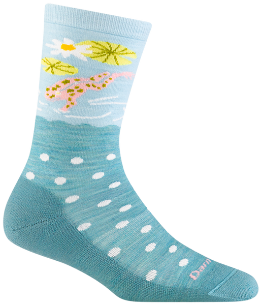 Women's Crew Wild Life Lightweight Lifestyle Socks (Aqua)