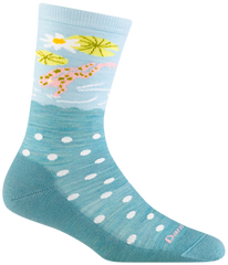 Women's Crew Wild Life Lightweight Lifestyle Socks (Aqua)