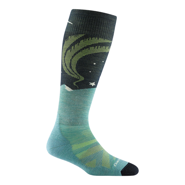 Women's Over-The-Calf Aurora Lightweight Ski & Snowboard Socks (Aqua)