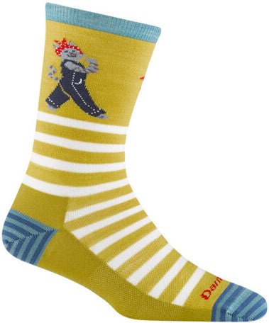 Women's Crew Animal Haus Lightweight Lifestyle Socks (Buttercup)