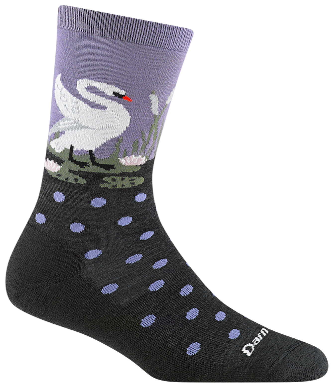 Women's Crew Wild Life Lightweight Lifestyle Socks (Charcoal)