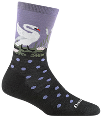 Women's Crew Wild Life Lightweight Lifestyle Socks (Charcoal)