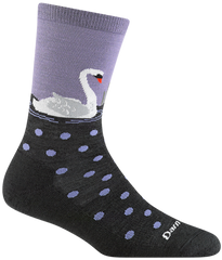 Women's Crew Wild Life Lightweight Lifestyle Socks (Charcoal)