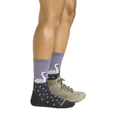 Women's Crew Wild Life Lightweight Lifestyle Socks (Charcoal)