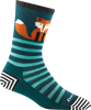 Women's Crew Animal Haus Lightweight Lifestyle Socks (Dark Teal)