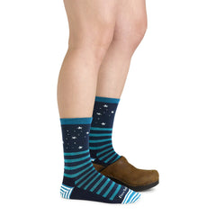 Women's Crew Animal Haus Lightweight Lifestyle Socks (Eclipse)