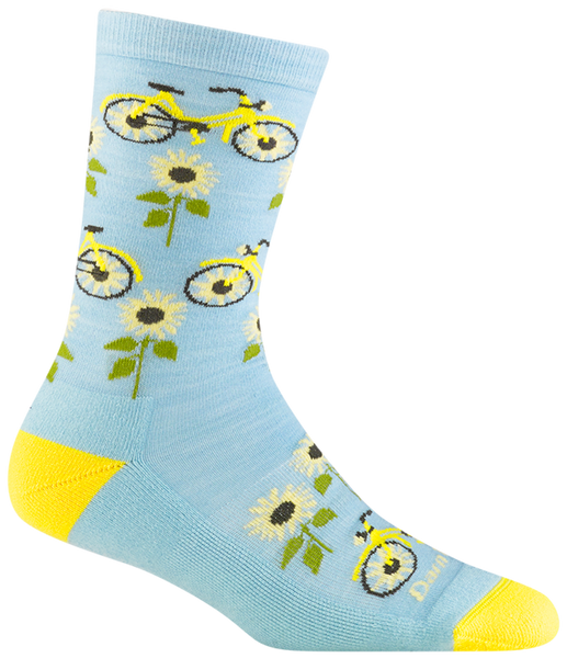 Women's Crew Sun Pedal Lightweight Lifestyle Socks (Glacier)