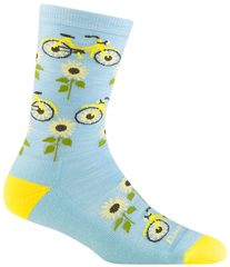 Women's Crew Sun Pedal Lightweight Lifestyle Socks (Glacier)