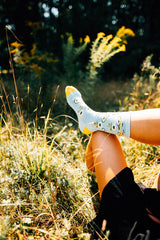 Women's Crew Sun Pedal Lightweight Lifestyle Socks (Glacier)