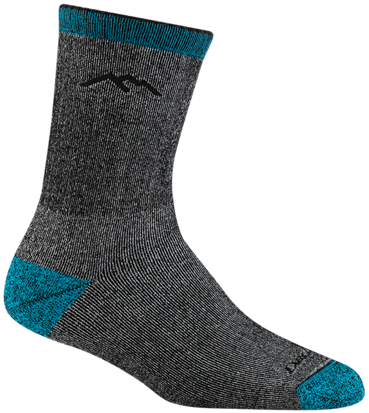 Women's Micro Crew Mountaineering Heavyweight Hiking Socks (Midnight)