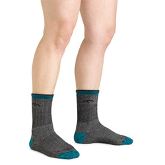 Women's Micro Crew Mountaineering Heavyweight Hiking Socks (Midnight)