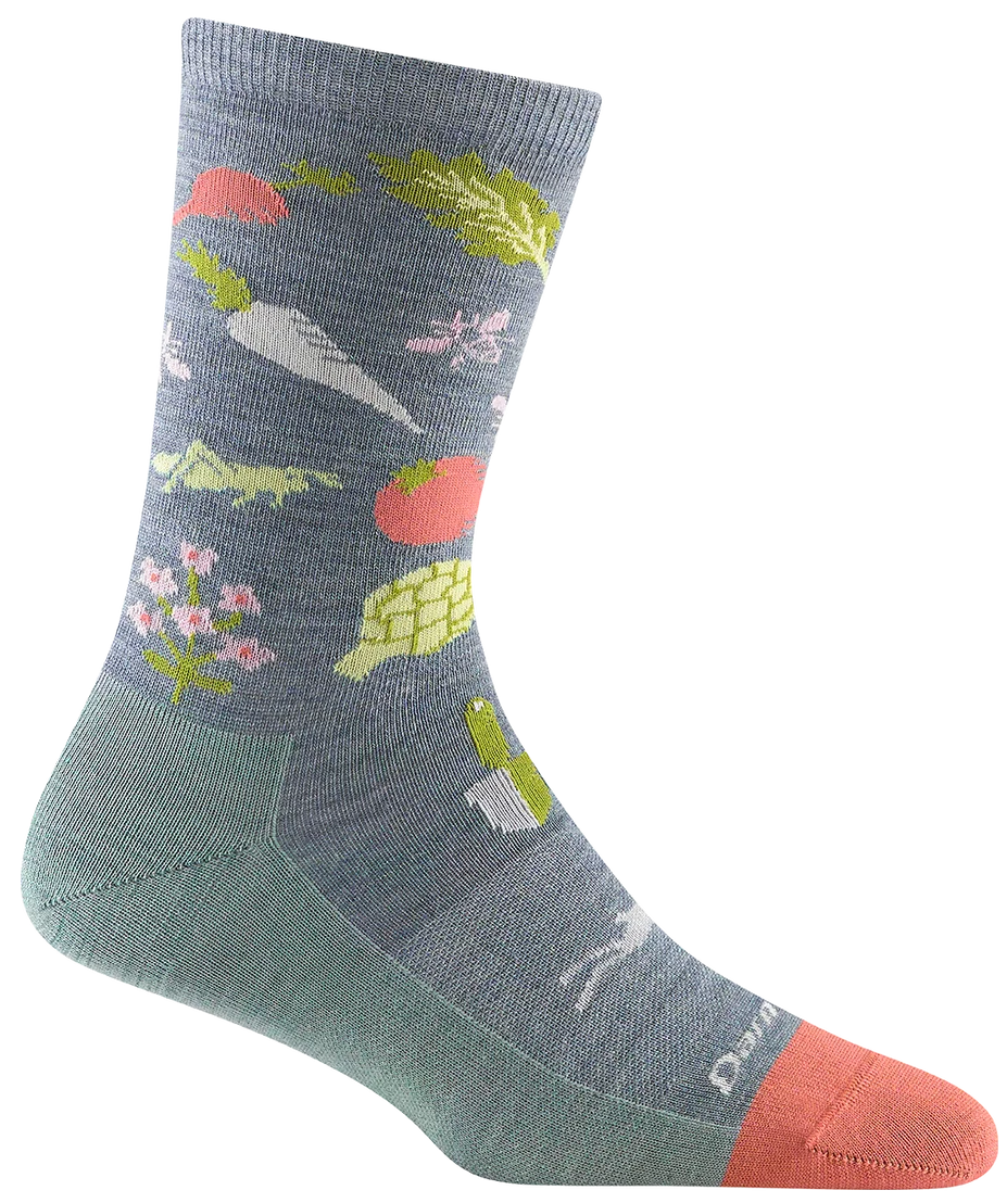 Women's Crew Farmer's Market Lightweight Lifestyle Socks (Seafoam)