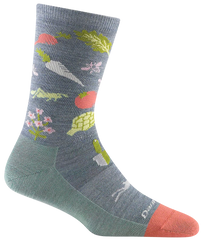 Women's Crew Farmer's Market Lightweight Lifestyle Socks (Seafoam)