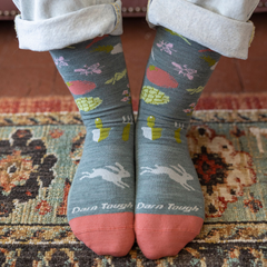 Women's Crew Farmer's Market Lightweight Lifestyle Socks (Seafoam)