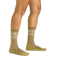 ZZ-NB_Women's Crew Shetland Lightweight Lifestyle Socks (Honey)