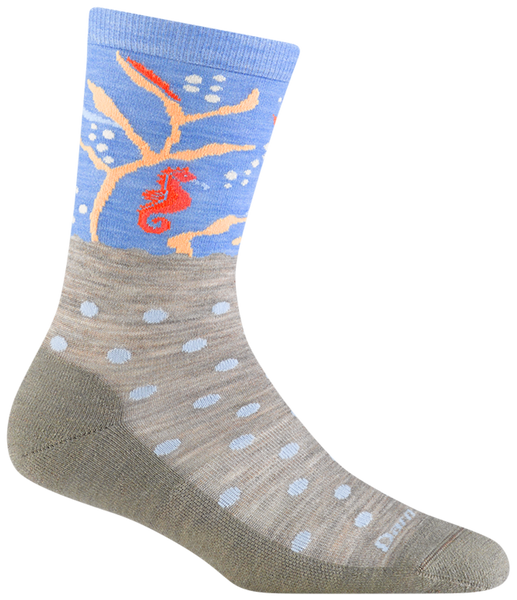 Women's Crew Wild Life Lightweight Lifestyle Socks (Shore)