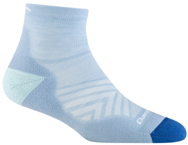 Women's Quarter Run Ultra-Lightweight Running Socks (Sky)