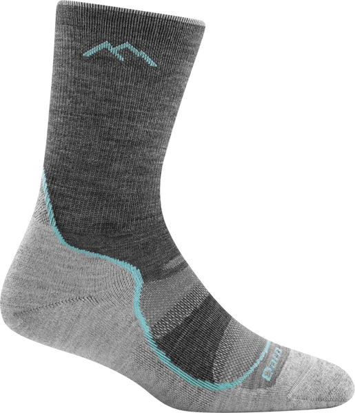 Women's Micro Crew Light Hiker Lightweight Hiking Socks (Slate)