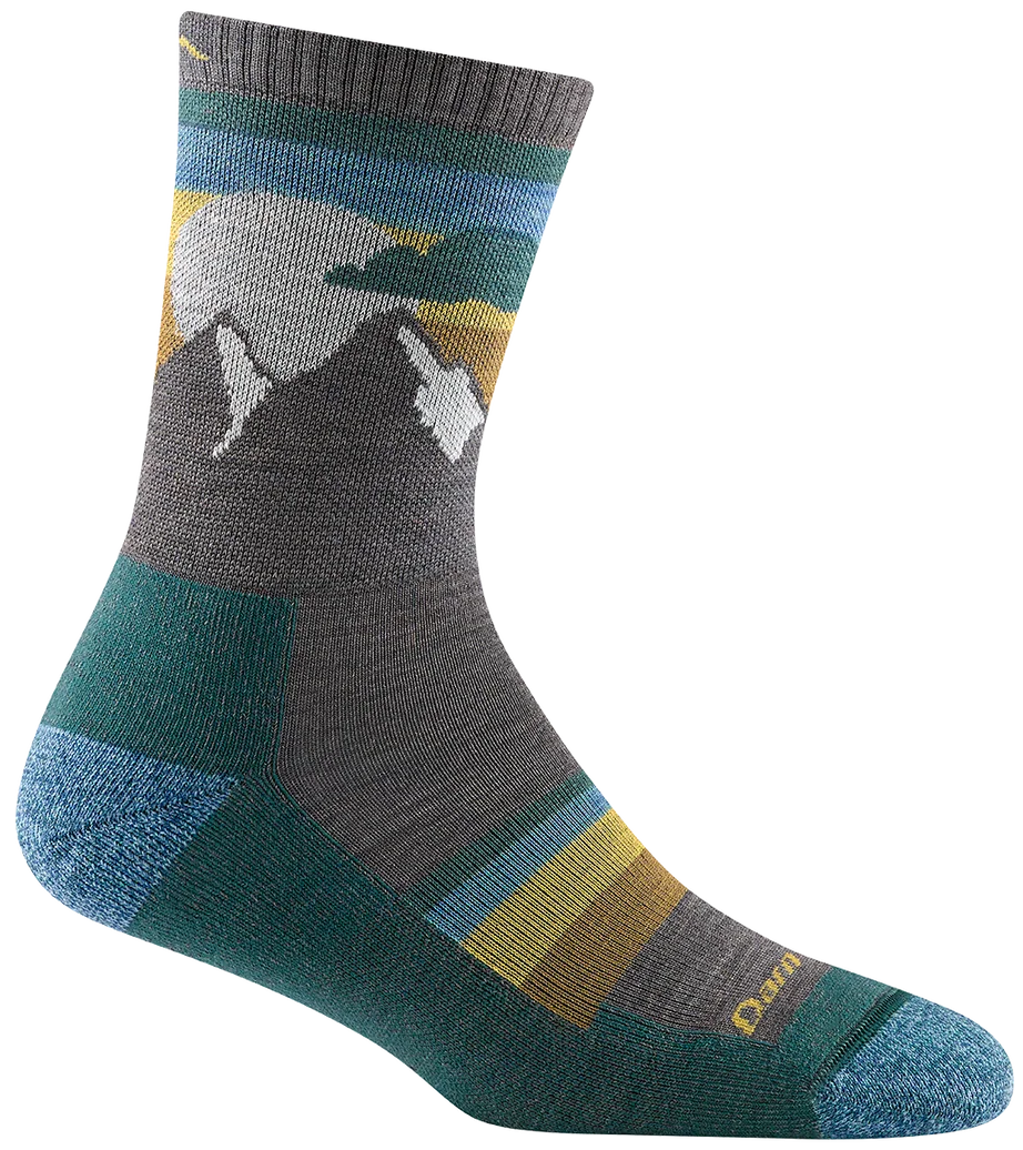 Women's Micro Crew Sunset Ledge Lightweight Hiking Socks (Taupe)