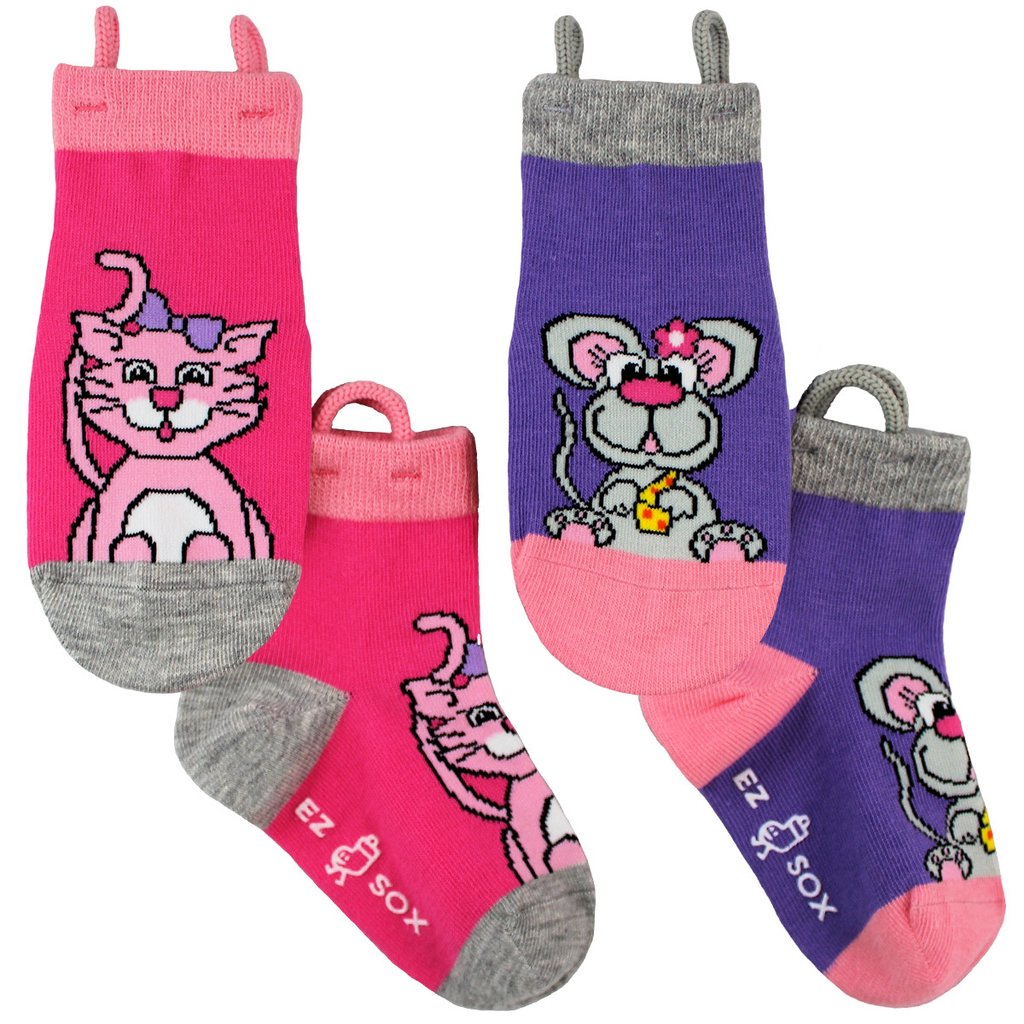 Kid's Kitty-Mouse Crew (2 Pack)