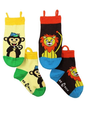Kid's Monkey & Lion Crew (2 Pack)