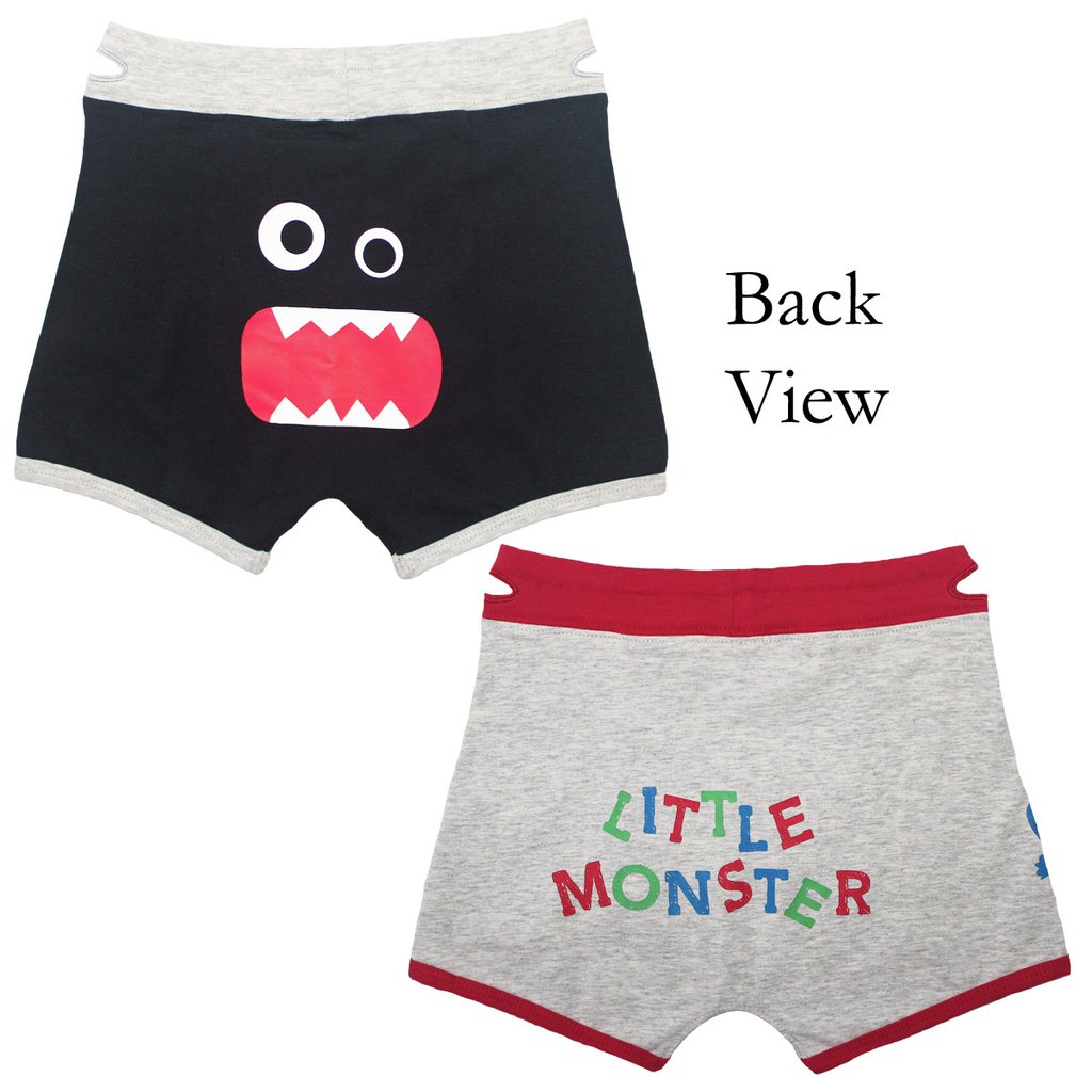 Boy's Monsters Boxer Briefs (2 Pack) – Purple Doorknob